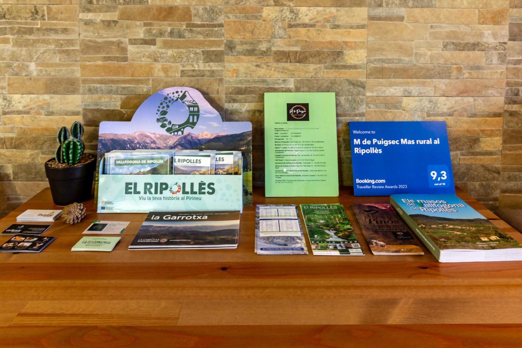 赫罗纳M De Puigsec Mas Rural Al Ripolles别墅 外观 照片
